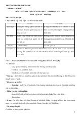 Đề cương ôn tập Học kì 1 Lịch sử 10 năm 2024–2025 trường THPT Linh Trung (TP Hồ Chí Minh)